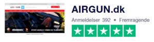 Trustpilot anmeldelser af AirGun.dk