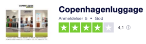 Trustpilot anmeldelser af CopenhagenLuggage.dk