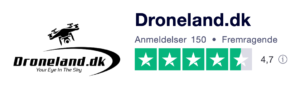 Trustpilot anmeldelser af Droneland.dk