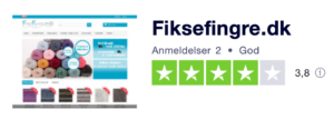 Trustpilot anmeldelser af FikseFingre.dk