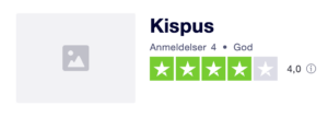 Trustpilot anmeldelser af Kispus.dk