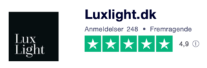 Trustpilot anmeldelser af LuxLight.dk
