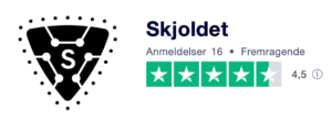 Trustpilot anmeldelser af Skjoldet.dk