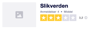 Trustpilot anmeldelser af Slikverden.dk