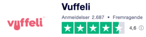 Trustpilot anmeldelser af Vuffeli.dk