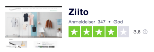 Trustpilot anmeldelser af Ziito.dk